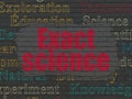 Science concept: Exact Science on wall background Royalty Free Stock Photo