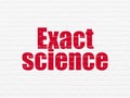Science concept: Exact Science on wall background Royalty Free Stock Photo