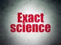 Science concept: Exact Science on Digital Data Paper background Royalty Free Stock Photo