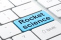 Science concept: Rocket Science on computer keyboard background
