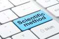 Science concept: Scientific Method on computer keyboard background Royalty Free Stock Photo