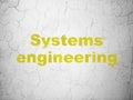 Science concept: Systems Engineering on wall background