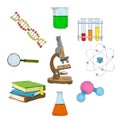 Science decorative elements