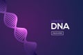 Science dna icon medical innovation concept background vector design. Medicine technology dna genetic research