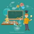 Science and education student astronomy chemistry Royalty Free Stock Photo