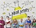 Science Experiment Laboratory Formula Chemical Concept Royalty Free Stock Photo