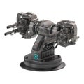 Science fiction gun with four guns on an isolated white background. 3d illustration Royalty Free Stock Photo