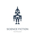 science fiction icon in trendy design style. science fiction icon isolated on white background. science fiction vector icon simple Royalty Free Stock Photo