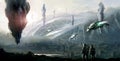Science fiction scene Royalty Free Stock Photo