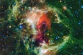 Science fiction space wallpaper, galaxies and nebulas in awesome cosmic image