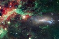 Science fiction space wallpaper, galaxies and nebulas in awesome cosmic image
