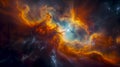 Science fiction style image of a dramatic Nebula in outer space Royalty Free Stock Photo