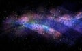 Science Fiction Swirl Galaxy Cosmos Background Royalty Free Stock Photo