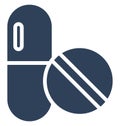 Capsule Isolated Vector icon that can easily modify or edit Royalty Free Stock Photo