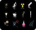 Science icon set Royalty Free Stock Photo