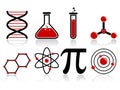 Science Icons Royalty Free Stock Photo