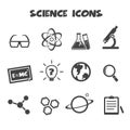 Science icons Royalty Free Stock Photo