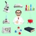 Science Icons Realistic