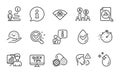 Science icons set. Included icon as Ab testing, Web tutorials, Dermatologically tested. Vector