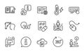 Science icons set. Included icon as Computer mouse, Capsule pill, Internet book. Vector