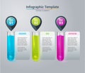 Science Infographic test tube template in vector format