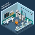 Science Isometric Concept Royalty Free Stock Photo