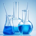 Science lab chemicals Royalty Free Stock Photo
