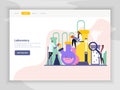 Science Lab Flat Landing Page