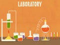 Science lab with labware.