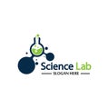 Science Lab logo.Laboratory Tube Logo Template Design Vector, Emblem, Design Concept, Creative Symbol, Icon