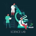 Science Lab People Composition