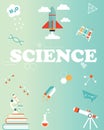 Science laboratory research banner. Concept for web banners and promotional materials Royalty Free Stock Photo