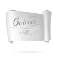 Science lettering, vector