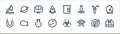 science line icons. linear set. quality vector line set such as observatory, spaceship, bacteria, u magnet, test tube, computer Royalty Free Stock Photo