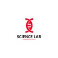 Science logo art template Royalty Free Stock Photo