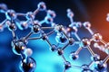 Science Molecular Structure Background with atom molecule Medical Concept