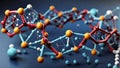 Science Molecule, Molecular DNA Model Structure