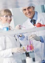 Science people in bright lab Royalty Free Stock Photo