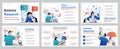 Science research concept for presentation slide template. People scientists make tests and experiments, scientific discoveries, Royalty Free Stock Photo