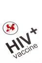 Science research by HIV Oral vaccine capsule, aids Royalty Free Stock Photo