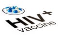 Science research by HIV Oral vaccine capsule, aids Royalty Free Stock Photo