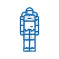science robot icon doodle illustration Royalty Free Stock Photo