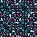 Science seamless pattern