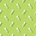 Science Straight Chemical Flask Seamless Pattern