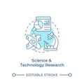 Science and technology research soft blue concept icon Royalty Free Stock Photo