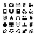 Science and Technology Vector Icons 3 Royalty Free Stock Photo