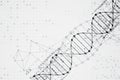 Science template, DNA molecules background. Royalty Free Stock Photo