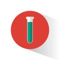 Science testt tube laboratory fluid icon