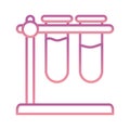 Science tubes gradient style icon vector design