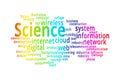 SCIENCE word cloud collage. Royalty Free Stock Photo